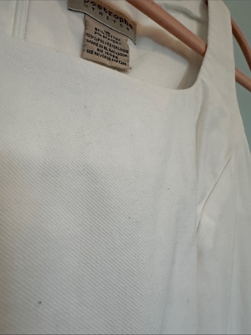 Apostrophe White Square-Neck Mini Sheath Dress - Picture 6 of 6